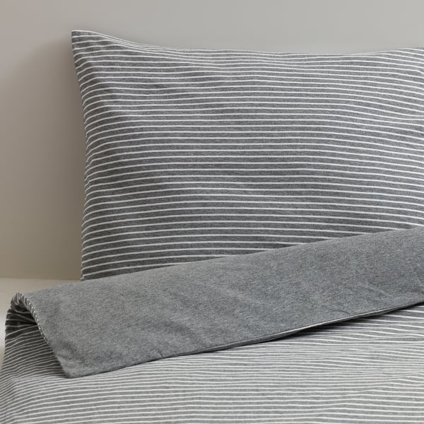 Skenhassel Quilt Cover And 2 Pillowcases Grey Ikea