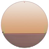 SKOGSGRÄNSEN Decorative mirror, copper-colour, 50 cm