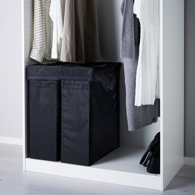 SKUBB Laundry bag with stand, black, 80 l