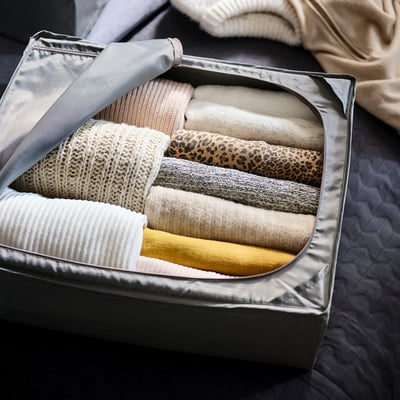 SKUBB Storage case, dark grey, 44x55x19 cm