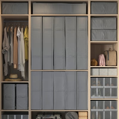 SKUBB Storage case, dark grey, 44x55x19 cm
