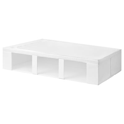 SKUBB Storage case with mesh window, white, 93x55x19 cm