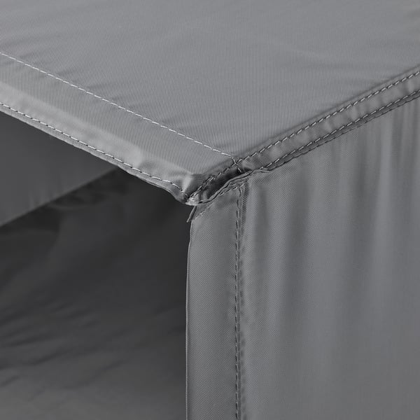 SKUBB Storage with 6 compartments, dark grey, 35x45x125 cm