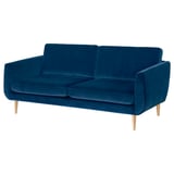 SMEDSTORP 3-seat sofa, Djuparp/dark green-blue birch