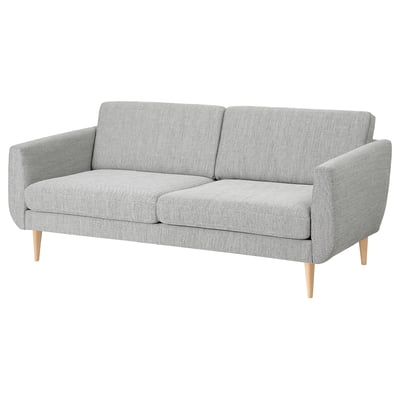 SMEDSTORP 3-seat sofa, Viarp beige/brown/birch