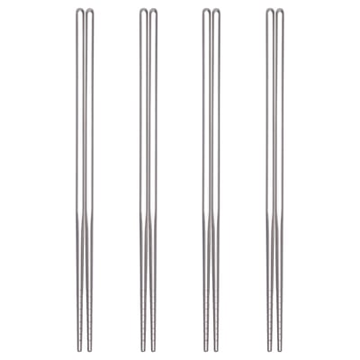 SNABBLAGAT Chopsticks 4 pairs, stainless steel