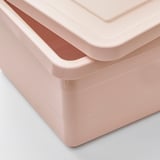 SOCKERBIT Box with lid, pink, 38x25x15 cm