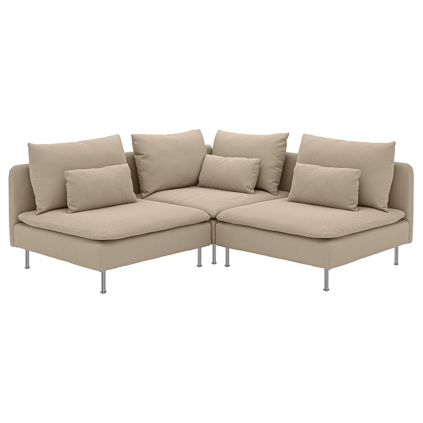 SÖDERHAMN corner sofa, 3-seat, Kelinge beige - IKEA