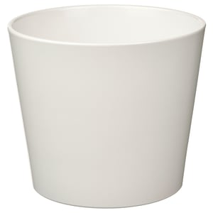 White ceramic SOJABÖNA planter, simple design. Character count: 53