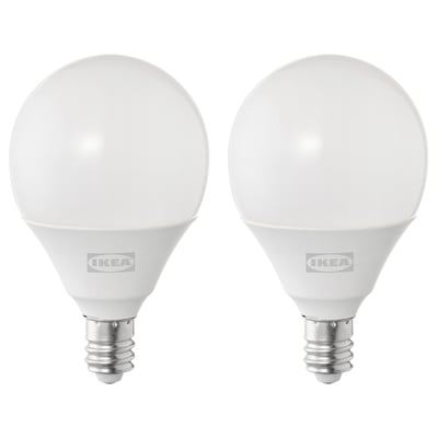 SOLHETTA LED bulb E14 250 lumen, globe opal white