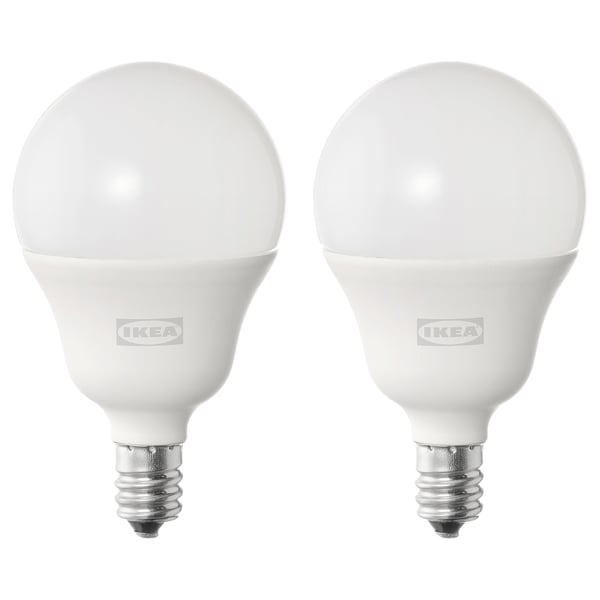 modder Kwestie dosis SOLHETTA LED bulb E14 470 lumen, globe opal white - IKEA