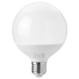 SOLHETTA LED bulb E26 1521 lumen, dimmable/globe opal white, 95 mm