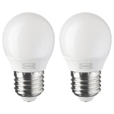SOLHETTA LED bulb E26 250 lumen, globe opal white, 45 mm