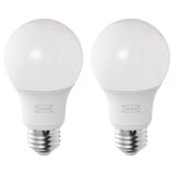 SOLHETTA LED bulb E26 806 lumen, dimmable/globe opal white