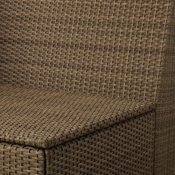 SOLLERÖN One-seat section, outdoor, brown