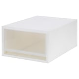 SOPPROT Pull-out storage unit, transparent white, 34x46x20.5 cm