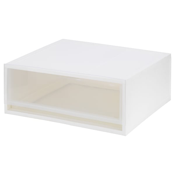 SOPPROT Pull-out storage unit, transparent white, 51x46x20.5 cm