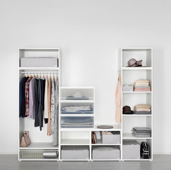 SOPPROT Pull-out storage unit, transparent white, 51x46x20.5 cm