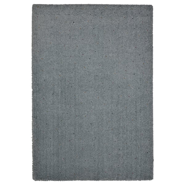 SPENTRUP Rug, high pile, light grey-turquoise/dotted, 160x230 cm