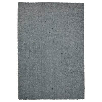 SPENTRUP Rug, high pile, light grey-turquoise/dotted, 160x230 cm