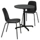 Option: STENSELE / LIDÅS Table and 2 chairs, anthracite anthracite/black/black, 70 cm