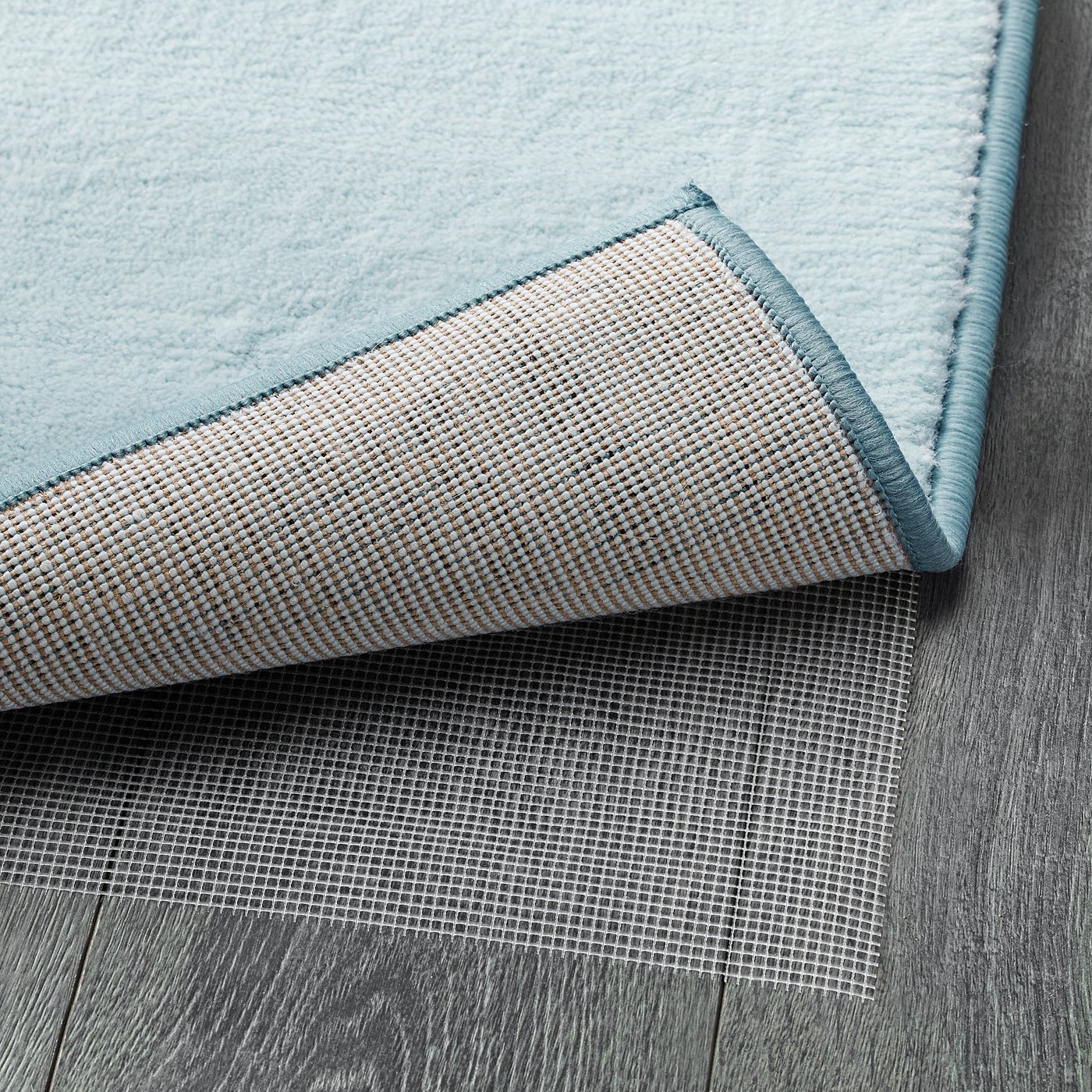STILLEBÄK Rug, low pile blue IKEA