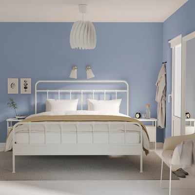 STJÄRNÖ / GRÅFJÄLLET Bedroom furniture, set of 3, white, 180x200 cm