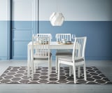 STOCKHOLM 2017 Rug, flatwoven, handmade/net pattern grey, 170x240 cm