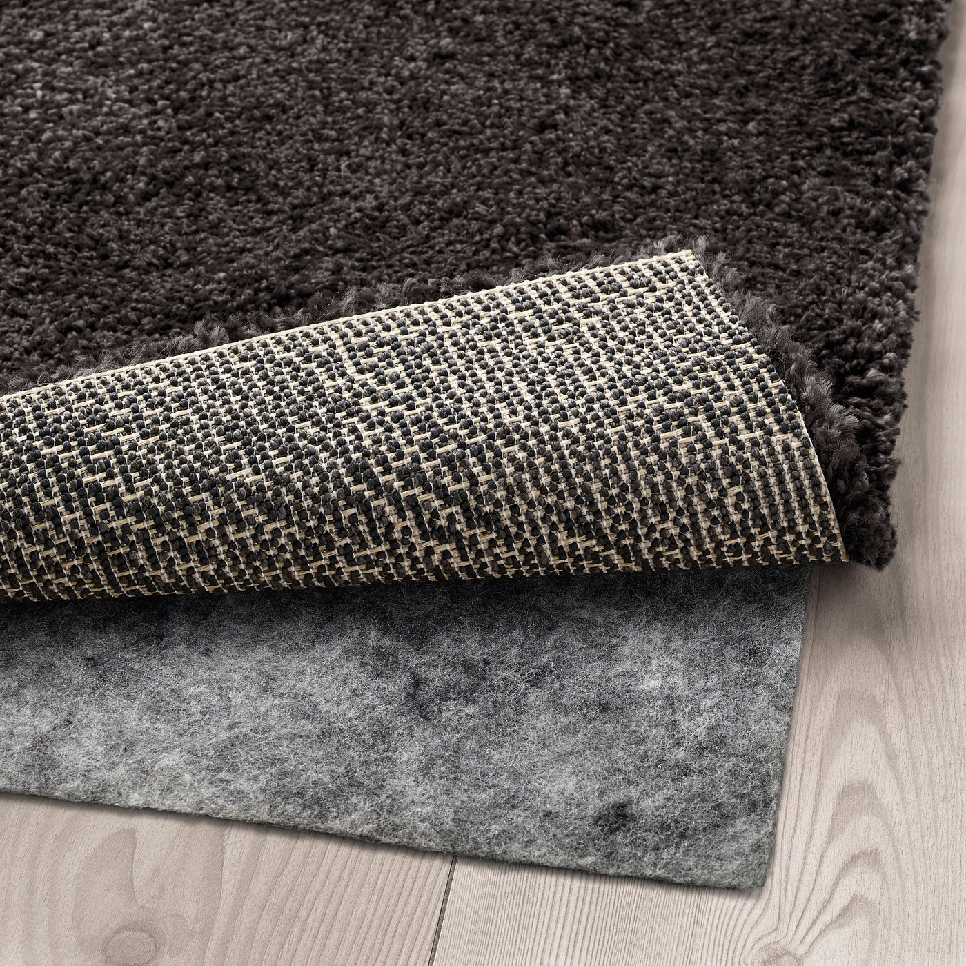 STOENSE rug, low pile, dark grey, 170x240 cm - IKEA