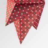 STRÅLA Lamp shade, pink/green, 48 cm