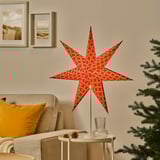 STRÅLA Lamp shade, pink/green, 70 cm