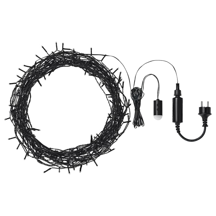 STRÅLA LED lighting chain with 200 lights outdoor/icicleshaped IKEA