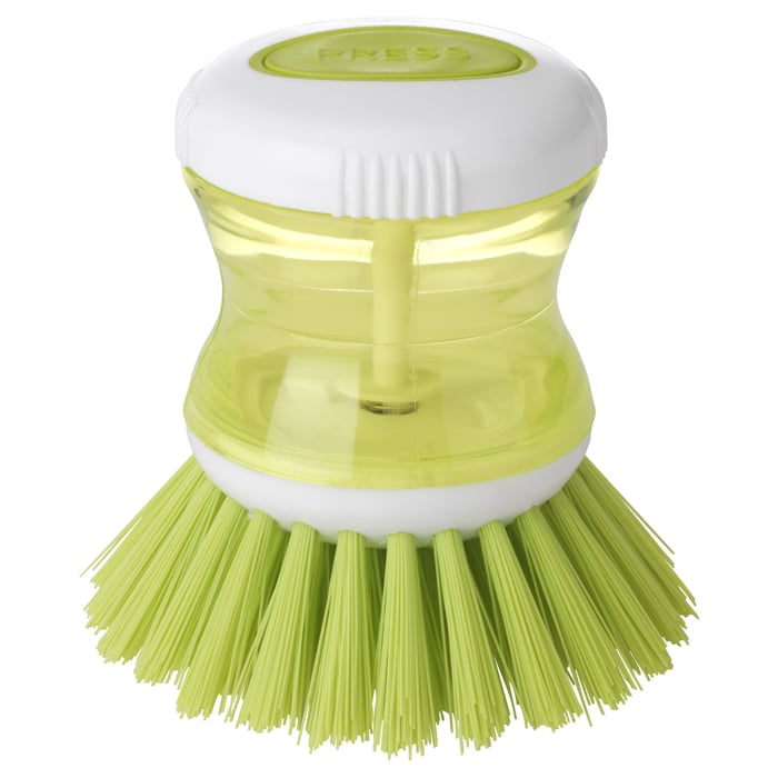 TÅRTSMET Dishwashing brush with dispenser, green IKEA