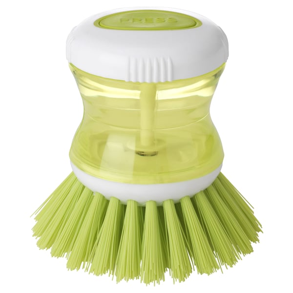 TÅRTSMET Dishwashing brush with dispenser, green IKEA
