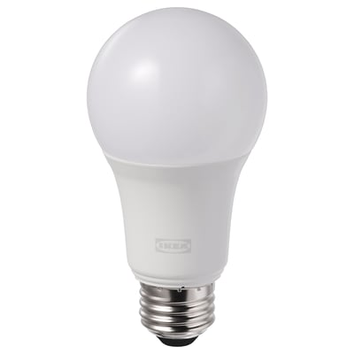 TRÅDFRI LED bulb E26 806 lumen, wireless dimmable colour and white spectrum/globe opal white