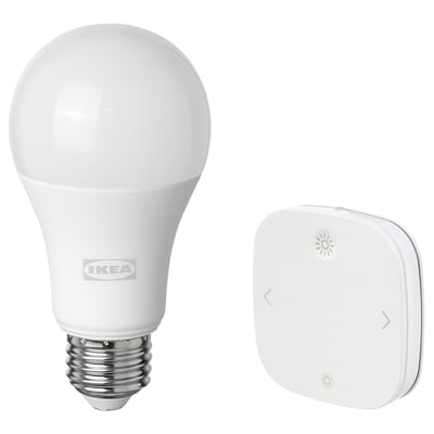 TRÅDFRI Starter kit, smart/wireless dimmable white spectrum, E26