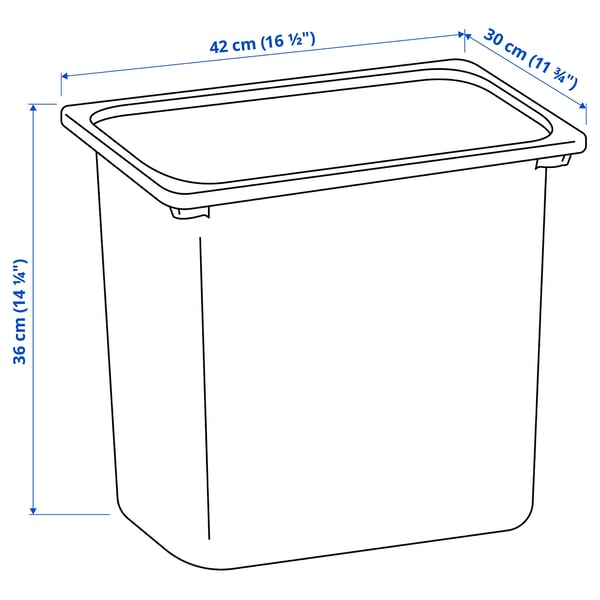 TROFAST Storage box, white, 42x30x36 cm