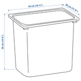 TROFAST Storage box, white, 42x30x36 cm