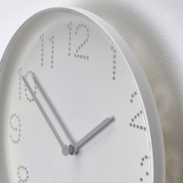 TROMMA Wall clock, white, 25 cm