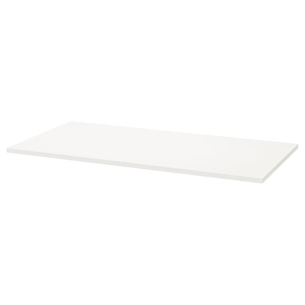 TROTTEN Table top, white, 120x60 cm