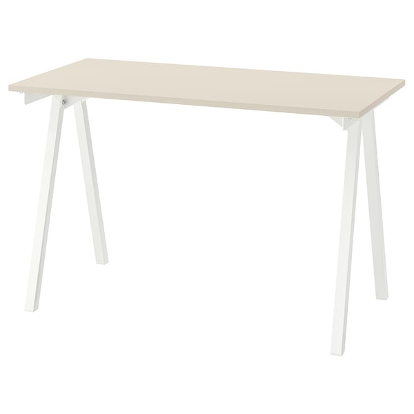 TROTTEN Underframe for table top, white, 120x60x75 cm