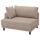 UPPÅKRA 1.5-seat module, with armrest left/Samsala grey-beige