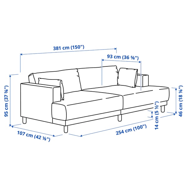 UPPÅKRA 3-seat modular sofa, Samsala grey-beige