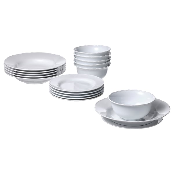 UPPLAGA 18-piece service, white