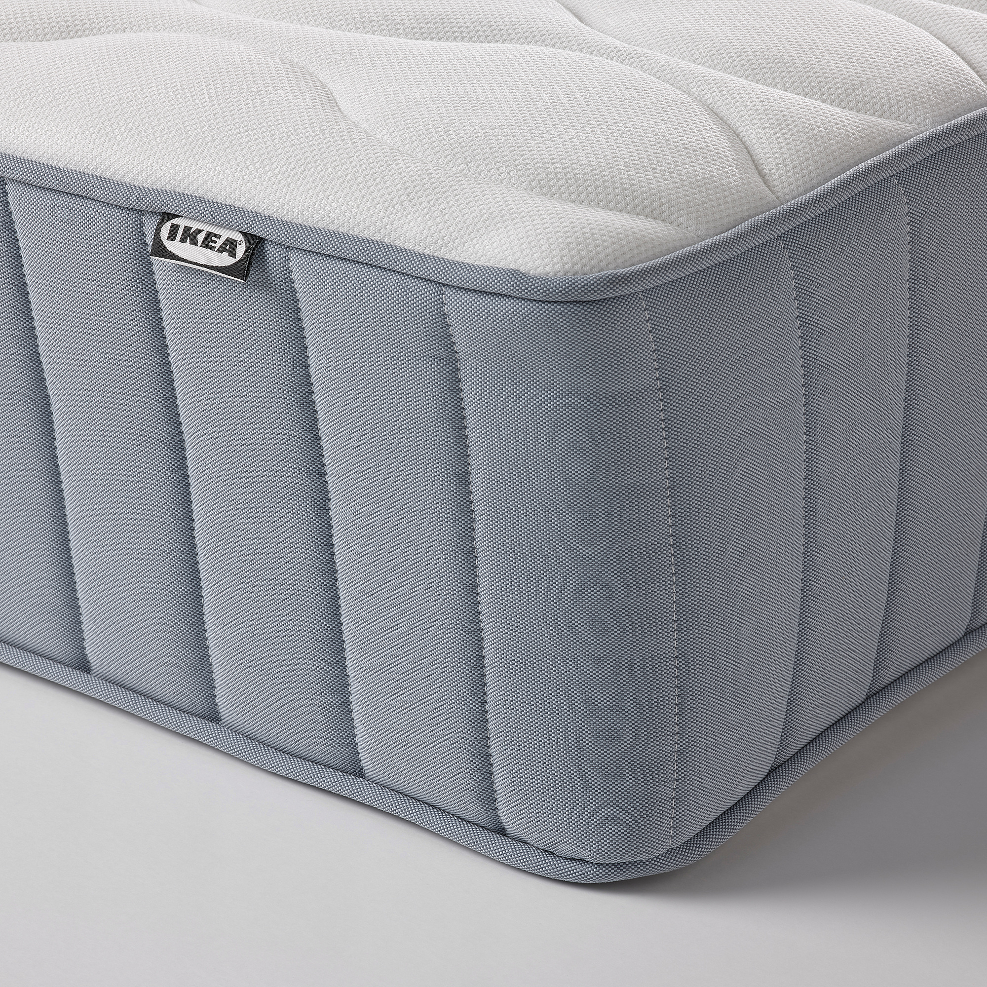 VÅGSTRANDA Pocket sprung mattress firm/light blue IKEA