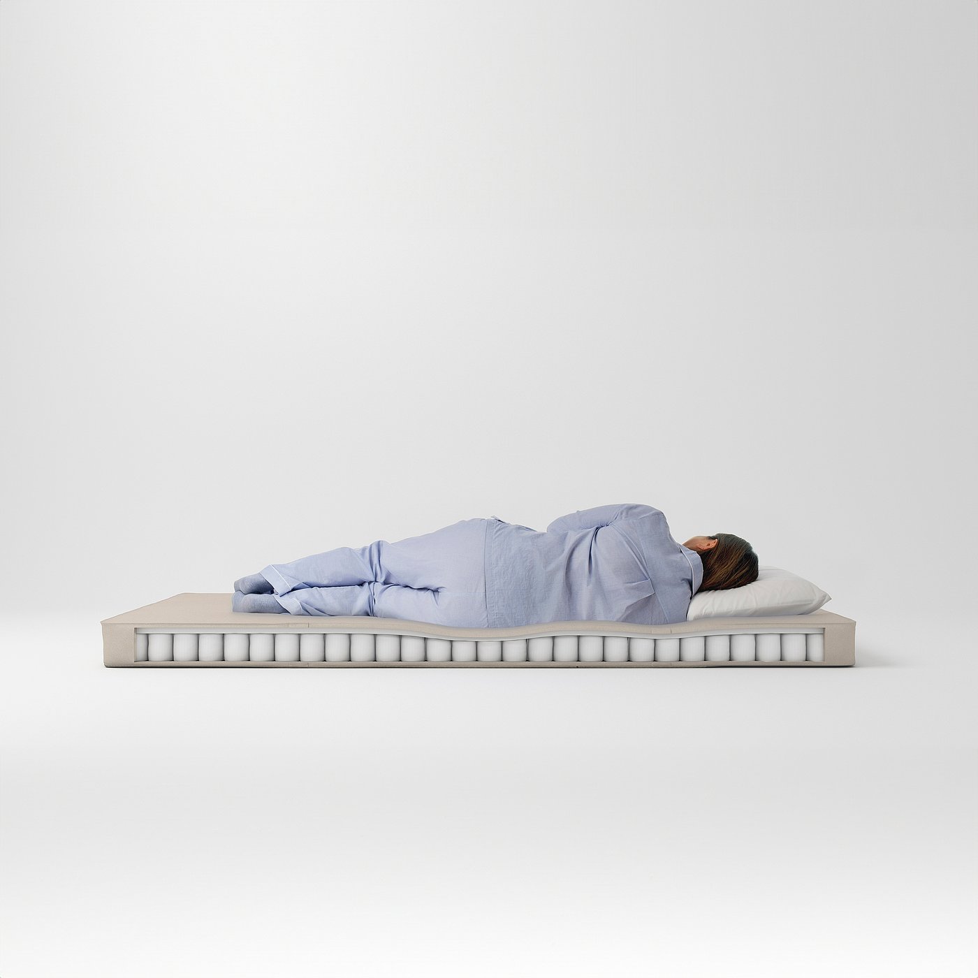 VANNAREID pocket sprung mattress, extra firm/beige, 80x200 cm - IKEA