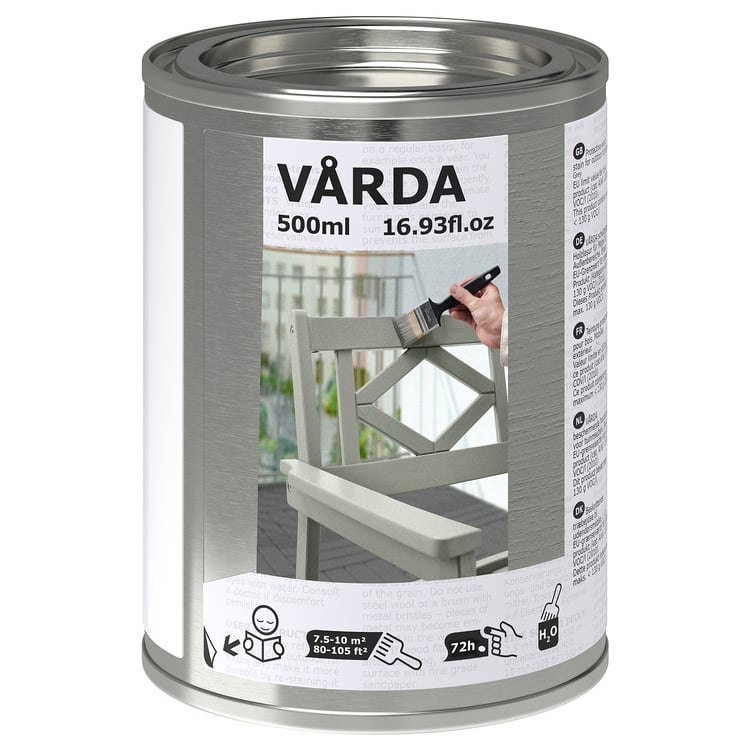 VÅRDA Wood stain, outdoor use, grey IKEA