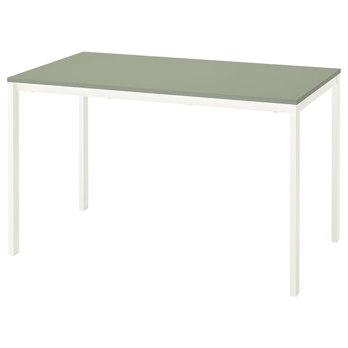 VIHALS table, green/white, 125x74 cm - IKEA