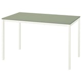 VIHALS Table, green/white, 125x74 cm