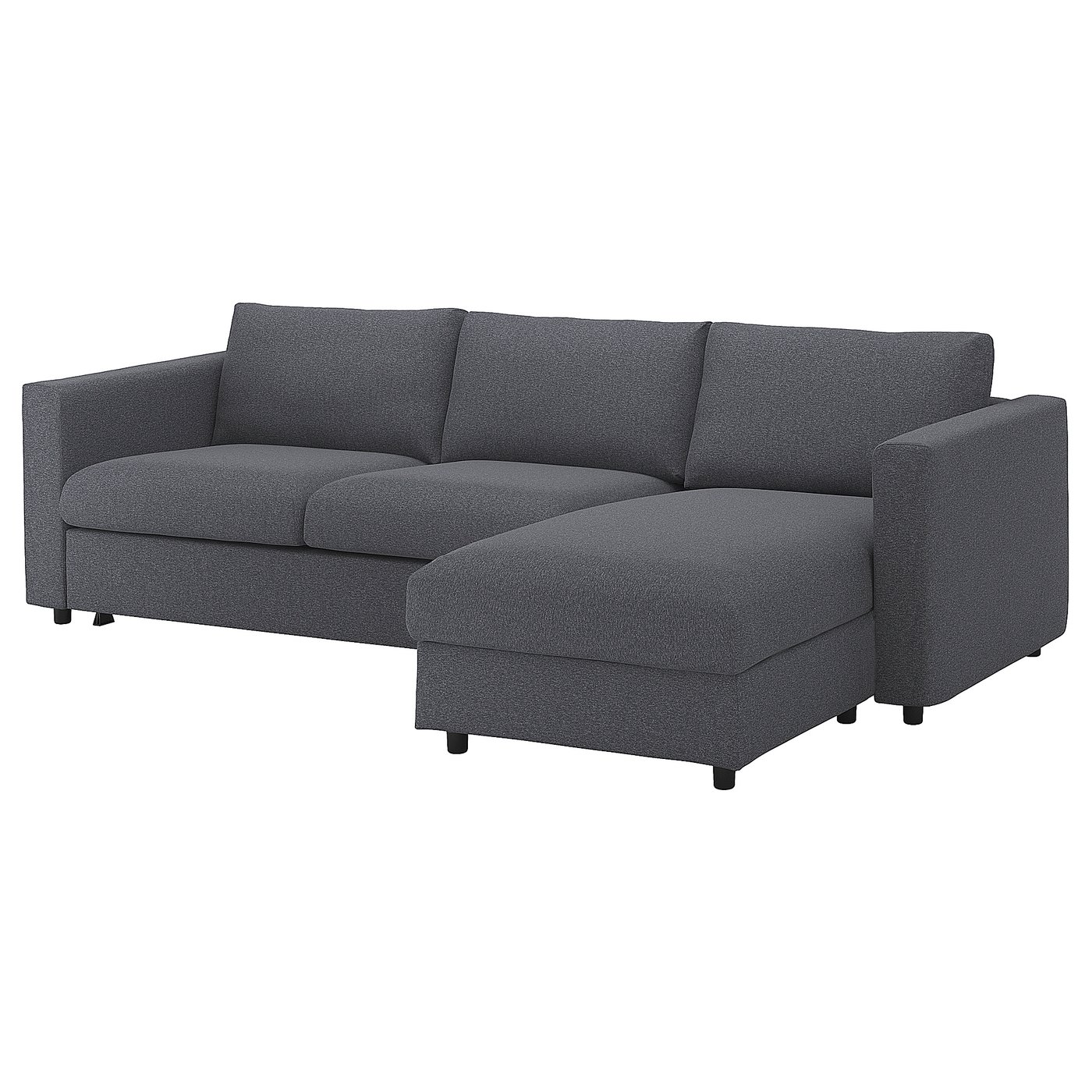 Vimle 3 Seat Sofa Bed With Chaise Longue Gunnared Medium Grey